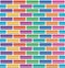 Colorful brick wall, vector
