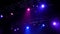 Colorful bright concert lighting equipment for stage at nightclub