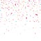 Colorful bright confetti isolated on transparent background. Vector illustration