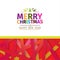 Colorful bright Merry Christmas greeting card