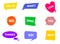 Colorful bright speech bubbles.