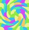 Colorful Bright Vortex Polka Dot Summer Background