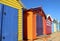 The colorful Brighton bathing boxes in Melbourne, Australia