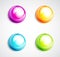 Colorful bubble buttons