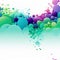 Colorful bubbles background with vibrant stage backdrops and streamlined forms (tiled)