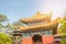 Colorful Buddhist Lama temple in beautiful morning light