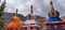 Colorful Buddhist temple at Ladakh region of India