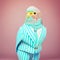 Colorful budgerigar budgie bird