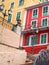 Colorful buildings Bastia Corsica France