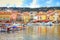 Colorful Buildings and boats in the small village at Port-Cassis