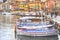 Colorful Buildings and boats in the small village at Port-Cassis,France