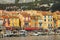 Colorful Buildings and boats in the small village at Port-Cassis,France