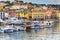 colorful Buildings and boats in the small village at Port-Cassis,France