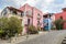 Colorful buildings in Lipari town