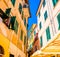 Colorful buildings in Monterosso in Cinque Terre, Italy