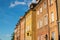 Colorful buildings in the old city in Warsaw. Travel destination