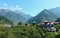 Colorful buildings Parvati Valley, a holiday destination in the the northern Indian state of Himachal Pradesh -famous for the best