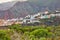 Colorful buildings in Santa Cruz, La Palma, Canary Islands with copy space. Beautiful cityscape with bright colors and