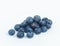 Colorful bunches of blue berries or blueberries are naturally nutritious and fresh