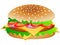 Colorful Burger Vector Illustrations