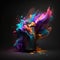 Colorful Burst of Imagination - Paint Can Explosion Unleashing Creative Energy - Generative AI