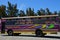 Colorful bus in Rodrigues, Mauritius