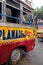 Colorful bus waiting passengers at the bus station in Kolkata