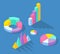 Colorful business statistics elements for documents, reports and financial data presentations