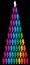 Colorful businessmen pyramid
