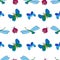 Colorful, butterflies, pattern