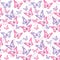 Colorful Butterflies Seamless Pattern