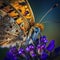 Colorful Butterfly on Flower, Made with Generative AI