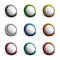 Colorful button icons