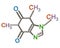 Colorful caffeine molecule chemical structure 3d illustration