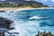 Colorful Cairns Rock Piles Ocean Sandy Beach Honolulu Hawaii