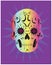 Colorful Calaverita - sugar skull  illustration