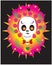 Colorful Calaverita - sugar skull  illustration