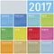 Colorful Calendar for Year 2017