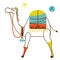 Colorful camel illustration on white background