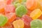 Colorful candied dried fruits