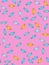 Colorful Candies Vector Pattern. Blue and Yellow Sweets Isolated on a Pink Background.