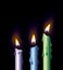 Colorful candles