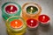 Colorful candles / hygge time