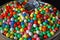 Colorful candy gumballs