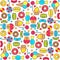 Colorful candy seamless pattern
