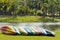 Colorful Canoe boat