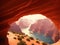 Colorful canyons Fill the frame with a small object made with generative ai