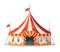 Colorful carnival tent hosts joyous outdoor celebration event