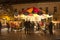 Colorful carousel in a christmas fair in Budapest