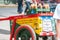Colorful cart with Drinks For sale and